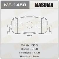 Колодки дисковые MASUMA (1/12) MASUMA MS-1458