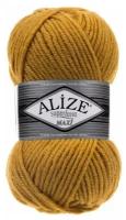 Пряжа Alize Superlana Maxi, 1 % шерсть, 75 % акрил, 100 г, 100 м, 5 шт., 02 шафран 100 м