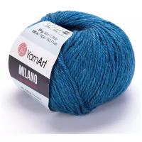 Пряжа YarnArt Milano (8% альпака, 20% шерсть, 8% вискоза, 64% акрил) 50 гр, 130 м, 876 океан, 1 моток