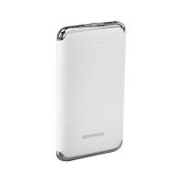 Аккумулятор внешний 6000 mAh SONNEN POWERBANK K611, 2 USB, литий-полимерный, белый, 263028