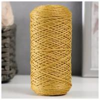 Шнур для вязания Sima-land 100% полиэфир, 1 мм, 200 м, 75+-10 г, №07, золотой (9446875)