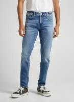 Джинсы зауженные Pepe Jeans, размер 40/32, голубой