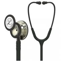 Стетоскоп Littmann Classic III - Чёрная трубка, акустическая головка шампань (Black/Champagne), 5861