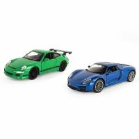 Набор WELLY 1:38, Porsche 918 Spyder и Porsche 911 (997) GT3 RS, 2 шт