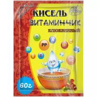 Кисель "Витаминчик" Фарсис сухой натуральный клюквенный, 10 шт. по 60 г