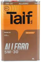 Синтетическое моторное масло TAIF ALLEGRO SP 5W-30, 4 л, 1 шт