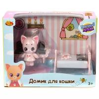 Игровой набор ABtoys Уютный дом Домик для кошки малый. Спальня