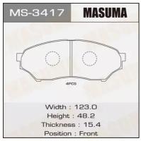 Колодки дисковые Masuma AN-486K (1/12), MS3417 MASUMA MS-3417