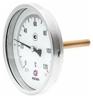 Термометр биметаллический тип БТ-51.211. 0..+250°C, 100 мм, L=150мм, G1/2" (сзади), кл.1,5, Росма 00000002566