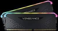 Память DIMM DDR4 16Gb(8Gbx2) PC25600 3200Mhz Corsair VENGEANCE RGB RS Black CL16 1.35V с радиатором (CMK32GX4M2E3200C16)