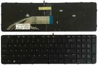 Клавиатура для ноутбука HP Probook 450 G3, 455 G3, 470 G3, 650 G2, 655 G2, HP Zbook 15 G3, 17 G3, черная, с рамкой, с подсветкой, с джойстиком