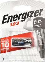Батарейки литиевые ENERGIZER Lithium CR123 / 123 / CR123A, 1 шт