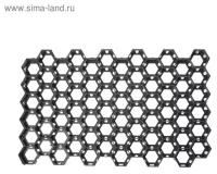 Решётка газонная, 68 × 41 × 3,3 см, класс нагрузки С250 до 25 т., чёрная