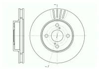 Диск тормозной передний 674210 Remsa для Lifan Solano, Toyota Corolla / Ремса для Лифан Солано, Тойота Королла