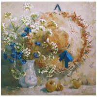 Набор для вышивания "PANNA" "Живая картина" JK-2039 "Соломенное утро" 22 х 22 см