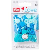 Prym Кнопки непришивные Love - Color Snaps (3930**) 12 мм, 30 шт., синий/голубой