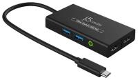 J5create HDMI-вход HDMI-выход/2xUSB-A/Jack 3.5mm/2xUSB-C JVA01