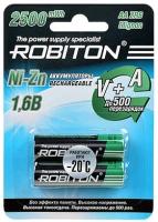 Аккумулятор ROBITON 2500NZAA-2 Ni-Zn AA 2500мВтч, 1500мАч BL2