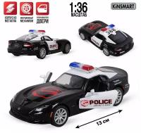 Машинка металлическая инерционная Полиция Dodge SRT Viper GTS 1:36 Kinsmart (KT5363DP)