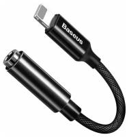 Переходник Baseus iP Male to 3.5mm Female Adapter L3.5, черный