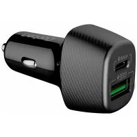 Автомобильное зарядное устройство Dorten 2-Port USB 36W Car Quick Charger QC3.0+PD3.0 и AFC (Samsung), FCP (Huawei)