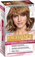 Крем-краска для волос L'oreal Paris Excellence тон 7, Русый