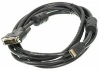 Кабель DVI NINGBO DVI-D (m) - HDMI (m), GOLD, ферритовый фильтр, 3м