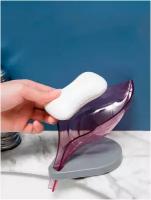 IBRICO/Мыльница/со сливом на присосках/подставка для мыла/держатель на ножке для мыла