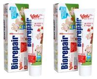 Детская зубная паста Biorepair Kids со вкусом клубники (2 штуки)