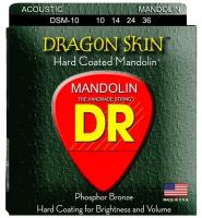 DR DSM-10 - DRAGON SKIN- струны для мандолины с прозрачным покрытием