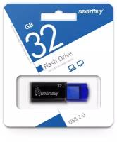 Флеш-накопитель USB 2.0 Smartbuy 32GB Click Black-Blue (SB32GBCL-B)