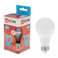 INhome Лампа светодиодная IN HOME LED-A60-VC, Е27, 12 Вт, 230 В, 4000 К, 1080 Лм