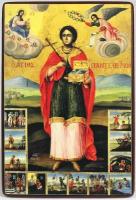Икона Пантелеймон Целитель с клеймами