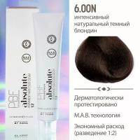 PROFESSIONAL BY FAMA Профессиональная краска для волос ABSOLUTE, 6.00N Интенсивный натуральный темный блондин, 80 мл