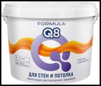 Краска акриловая Formula Q8 Для стен и потолка матовая белый 13 л 13 кг