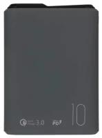 Внешний аккумулятор OLMIO QS-10, 10000mAh, 18W, Quick Charge, PowerDelivery, LCD, Темно-серый