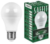 Лампа светодиодная Saffit SBA6012 55008, E27, A60, 12 Вт, 4000 К