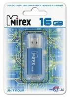 Флеш накопитель 16GB Mirex Unit, USB 2.0, Синий