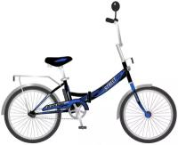 Складной Велосипед Black Aqua BA Street Beat 121 20, YF-701C/3, черно-синий, 20"