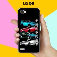 Силиконовый чехол на LG Q6 Машины / для ЛДжи Ку 6