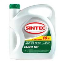 Sintec Антифриз Euro -40°C G11 (Зеленый), 5.5 л