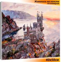 Белоснежка Картина по номерам "Крым. Ласточкино гнездо" (265-AB), 40 x 50 см, разноцветный
