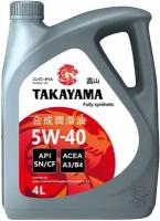 Синтетическое моторное масло Takayama 5W-40 API SN/CF, 4 л