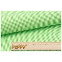 Ткань для пэчворка Peppy Бабушкин сундучок, 50*55 см, 140+-5 г/м2, 100% хлопок, клетка, зеленый