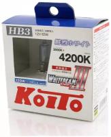 Лампа галогенная Koito HB3 9005 Whitebeam 4200K 12V 65W, 2 шт, P0756W