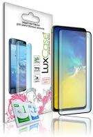 Защитная пленка LuxCase для Samsung Galaxy S10 / на Самсунг Гелакси S10 Гибридное стекло Черная рамка