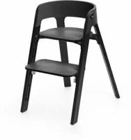 Стульчик Stokke Steps: сидение Black, ножки Oak Black 349705