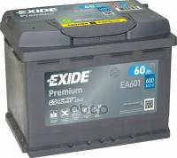 Акб Exide Premium 12V 60Ah 600A 242Х175х190 EXIDE арт. EA601