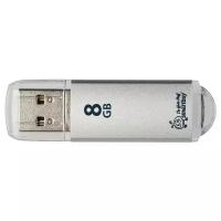 Флеш накопитель USB Drive 8Gb V-Cut series Silver(SB8GBVC-S)