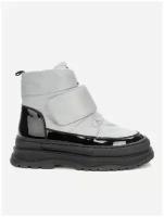 ботинки KEDDO детские (для девочек) серый/черный/36